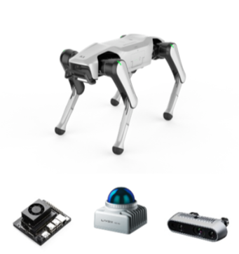 Explorer Sentinel robot dog with included sensor kit